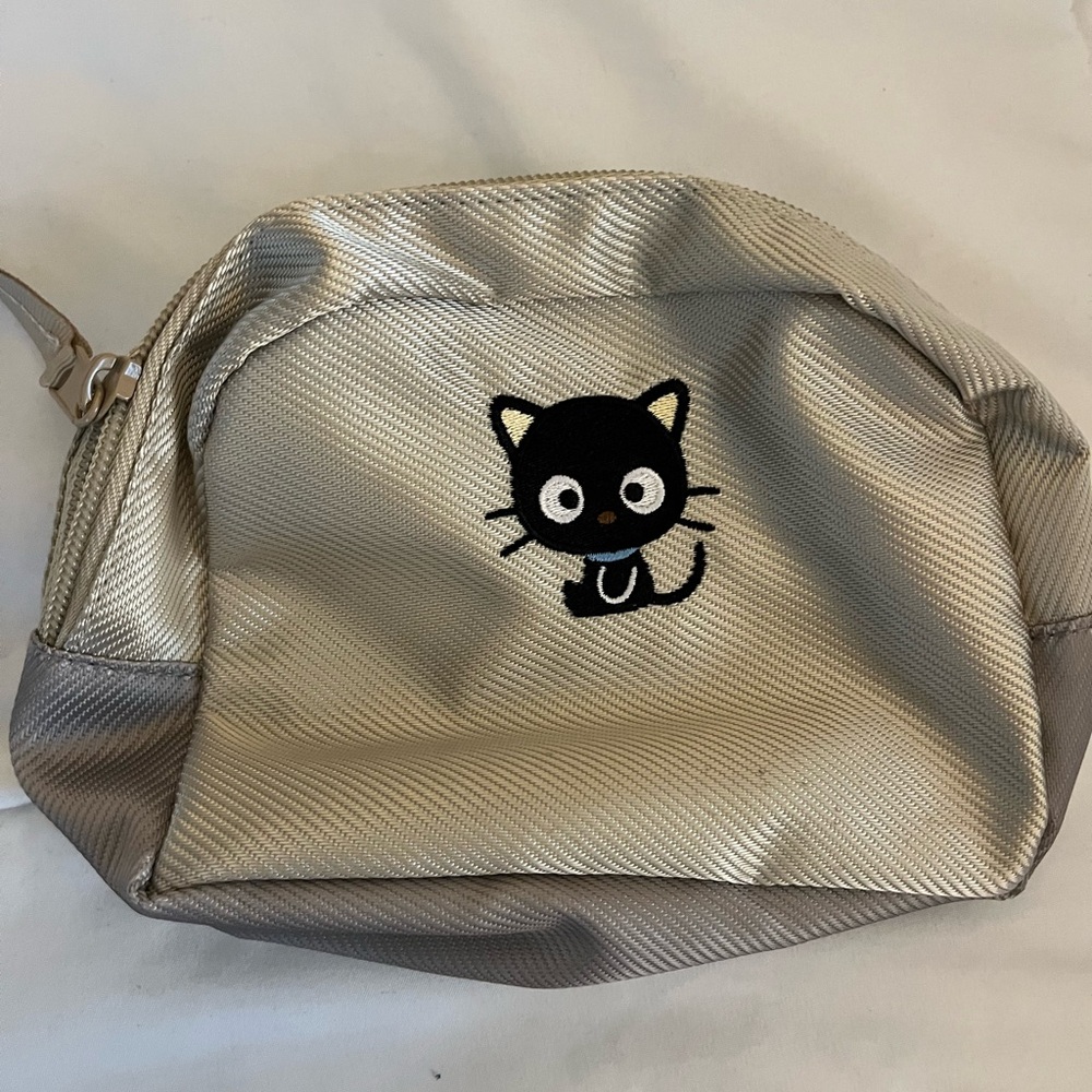 Sanrio Silver Mini Bag with Black Cat Design